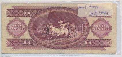 1984. 100Ft fordított hátlapi alapnyomattal (tulipán lefelé) T:III,III-