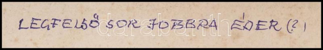 cca 1880-1890 Éder Pál (1849-1916) hadnagy és katonatársai, fotó kartonon, (Nagykanizsa), J. Fiedler...