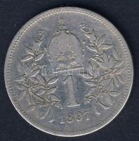 Ausztria 1897. 1K Ag T:3
