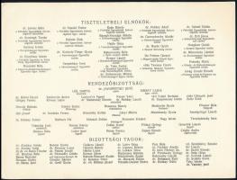 1929 Felvidéki Egyesületek Szövetsége táncestély meghívó, számozott, 6 oldal, 18,5x24,5 cm