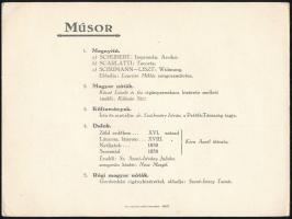 1929 Felvidéki Egyesületek Szövetsége táncestély meghívó, számozott, 6 oldal, 18,5x24,5 cm