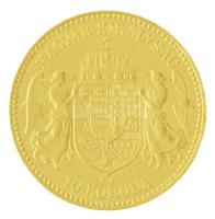 1911KB 10K Au "Ferenc József" Körmöcbánya (3,39g/0.900) T:1- / Hungary 1911KB 10 Korona Au...