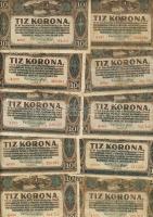 Kis korona tétel 1920. 10K (20x), 20K (9x), 50K (7x), 100K (1x) T:III,IV Összesen 37db!