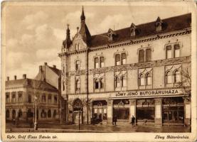 1932 Győr, Gróf Tisza István tér, Löwy Jenő Bútoráruháza, Weiss Sámuel üzlete (EK)