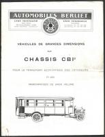 cca 1905-20 Automoblies Berliet francia gyártó omnibusz és teherautó prospektusa, össz 2 db: 1 db Ch...