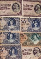 Kis bankjegy tétel, benne pengő infla, 45db T:II,III,IV