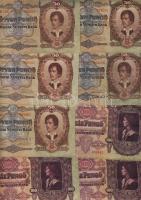 Kis bankjegy tétel, benne pengő infla, 45db T:II,III,IV