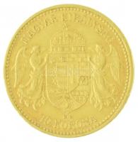 1893KB 10K Au "Ferenc József" Körmöcbánya (3,38g/0.900) T:1- ph. / Hungary 1893KB 10 Koron...