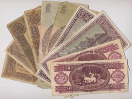 1920-1993. 11db vegyes magyar bankjegy tétel: 100K 1920. (2x), 100K 1923. (3x), 100P 1944. (2x), 100...