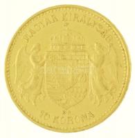 1899KB 10K Au "Ferenc József" Körmöcbánya (3,38g/0.900) T:2 ph. / Hungary 1899KB 10 Korona...