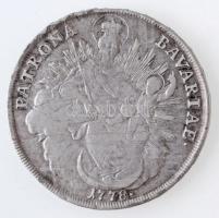 Német Államok / Bajorország 1778H.ST Tallér Ag "Karl Theodor" München (27,84g) T:2,2- anya...
