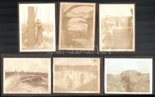cca 1914-1918 össz. 15 db I. világháborús fotó a keleti frontról, több feliratozott ("lakásom b...