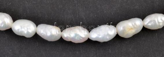 Tenyésztett gyöngy nyaklánc, h: 47 cm