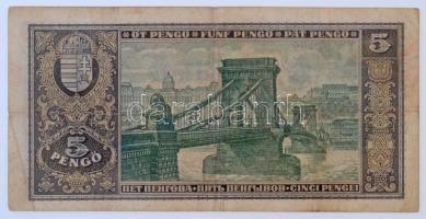 1926. 5P "A159 - 094150" T:III,III- / Hungary 1926. 5 Pengő "A159 - 094150" C:F,...