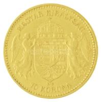 1898KB 10K Au "Ferenc József" Körmöcbánya (3,37g/0.900) T:2 ph. / Hungary 1898KB 10 Korona...
