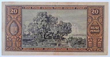 1926. 20P "C 038 037561" T:III / Hungary 1926. 20 Pengő "C 038 037561" C:F 
Ada...