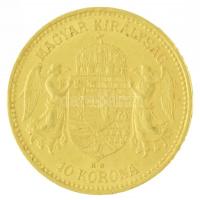 1900KB 10K Au "Ferenc József" Körmöcbánya (3,40g/0.900) T:1- / Hungary 1900KB 10 Korona Au...