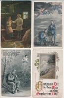 6 db RÉGI katonai motívum képeslap, vegyes minőség / 6 pre-1945 military motive postcards, mixed quality