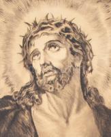 Prihoda István (1891-1956): Jézus. Rézkarc, papír, jelzett, 30×24 cm