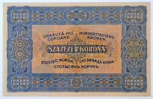 1923. 100.000K "F 279 003790" sorszámmal, "Orell Füssli Zürich", rajta "8 P...