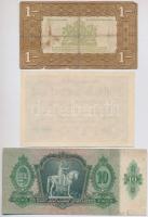 Hollandia 1938. 1G "Zilverbonnen (Ezüstértékű bankjegyek)" szakadások, lyuk + Németország ...
