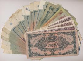 1930-1945. vegyes pengő bankjegy tétel T:III,IV