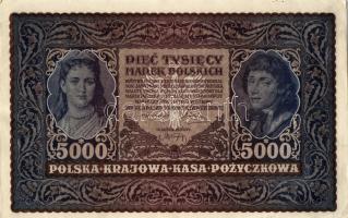 Lengyelország 1920. 5000M(2x) egymásutáni sorszámokkal T:III