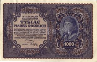 Lengyelország 1919. 1000M(8x) egymásutáni ill. kevés ugrású sorszámokkal T:II+,II
