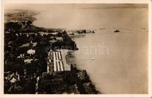 Siófok, strand és hajóállomás. M. kir. Állami Térképészeti légi felvétel 5.