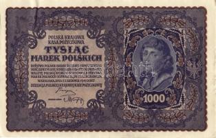 Lengyelország 1919. 1000M(8x) egymásutáni ill. kevés ugrású sorszámokkal T:II+,II