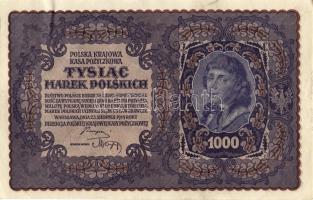 Lengyelország 1919. 1000M(8x) egymásutáni ill. kevés ugrású sorszámokkal T:II+,II