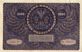 Lengyelország 1919. 1000M(8x) egymásutáni ill. kevés ugrású sorszámokkal T:II+,II