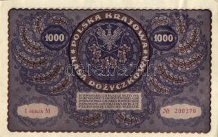 Lengyelország 1919. 1000M(8x) egymásutáni ill. kevés ugrású sorszámokkal T:II+,II