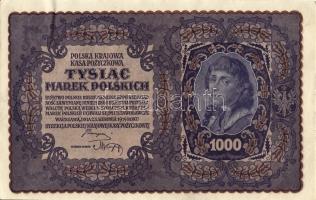 Lengyelország 1919. 1000M(8x) egymásutáni ill. kevés ugrású sorszámokkal T:II+,II