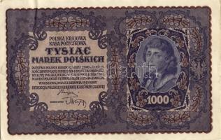 Lengyelország 1919. 1000M(8x) egymásutáni ill. kevés ugrású sorszámokkal T:II+,II