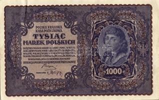 Lengyelország 1919. 1000M(8x) egymásutáni ill. kevés ugrású sorszámokkal T:II+,II