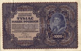 Lengyelország 1919. 1000M(8x) egymásutáni ill. kevés ugrású sorszámokkal T:II+,II