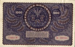 Lengyelország 1919. 1000M(8x) egymásutáni ill. kevés ugrású sorszámokkal T:II+,II
