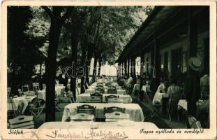 1929 Siófok, Fogas szálloda és vendéglő, kert