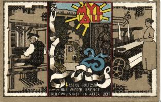 Német Birodalom/Weimari Köztársaság/ Mylau 1921. 5Pf + 10Pf + 25Pf + 50Pf 4klf db, teljes sor T:I