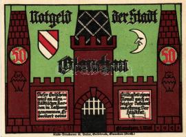 Német Birodalom/Weimari Köztársaság/ Glauchau 1921. 50Pf(6x) 6klf db, teljes sor T:I