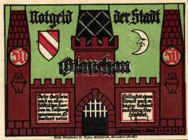 Német Birodalom/Weimari Köztársaság/ Glauchau 1921. 50Pf(6x) 6klf db, teljes sor T:I