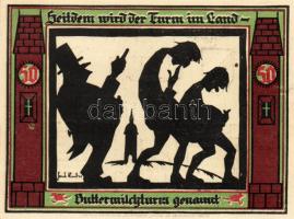 Német Birodalom/Weimari Köztársaság/ Glauchau 1921. 50Pf(6x) 6klf db, teljes sor T:I