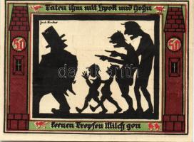 Német Birodalom/Weimari Köztársaság/ Glauchau 1921. 50Pf(6x) 6klf db, teljes sor T:I