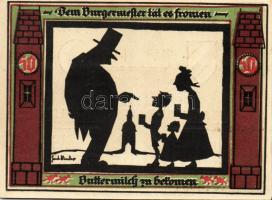 Német Birodalom/Weimari Köztársaság/ Glauchau 1921. 50Pf(6x) 6klf db, teljes sor T:I