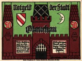 Német Birodalom/Weimari Köztársaság/ Glauchau 1921. 50Pf(6x) 6klf db, teljes sor T:I