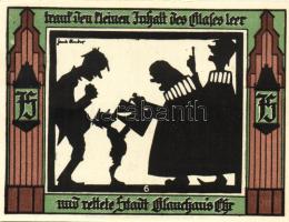 Német Birodalom/Weimari Köztársaság/ Glauchau 1921. 75Pf(6x) 6klf db, teljes sor T:I