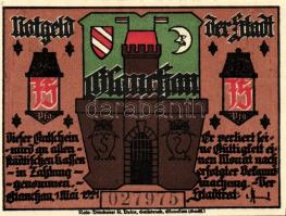 Német Birodalom/Weimari Köztársaság/ Glauchau 1921. 75Pf(6x) 6klf db, teljes sor T:I