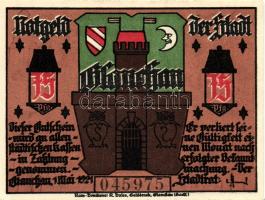Német Birodalom/Weimari Köztársaság/ Glauchau 1921. 75Pf(6x) 6klf db, teljes sor T:I