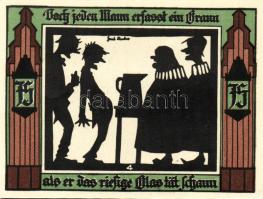 Német Birodalom/Weimari Köztársaság/ Glauchau 1921. 75Pf(6x) 6klf db, teljes sor T:I